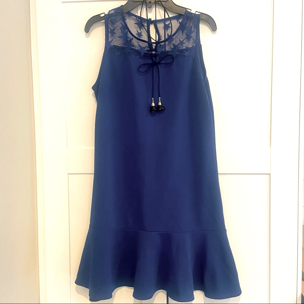 Blue dress by Amy Byer, girls size 16.